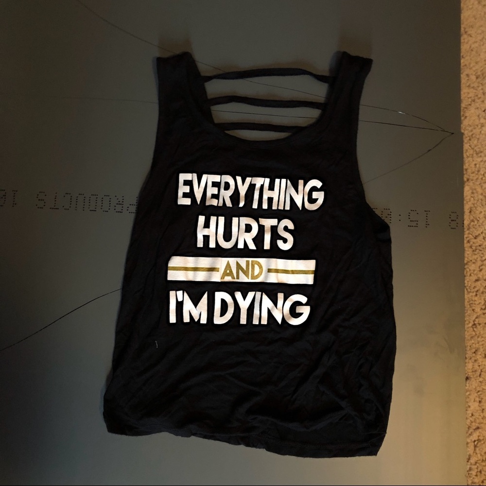 Strappy Back Funny Workout Tank